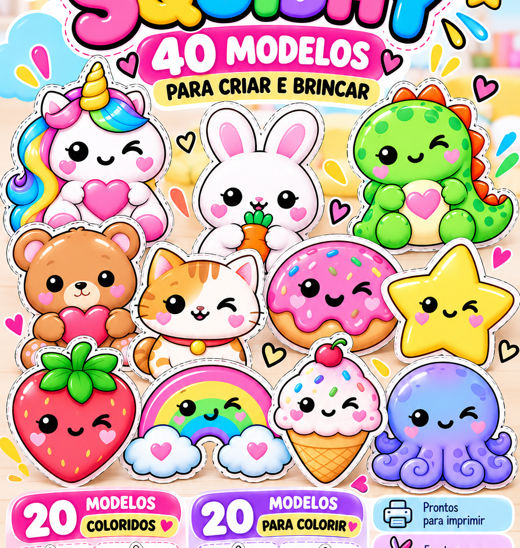 Oficina do Squishy _ Moldes