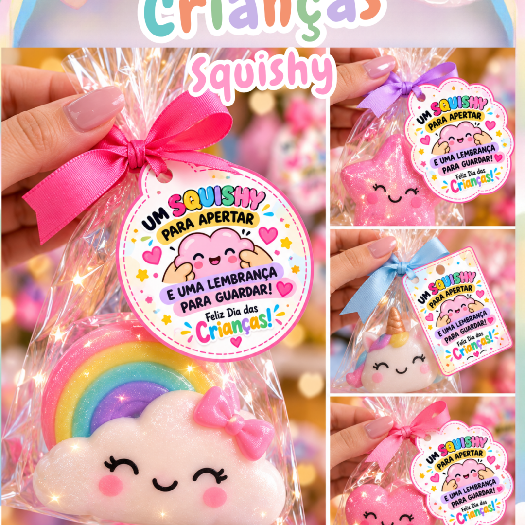 TAG Lembrancinha Squishy -Dia das Crianças